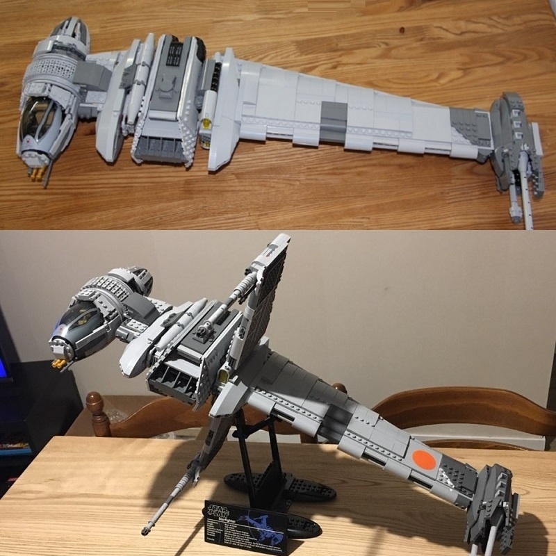 05045 1487pcs Star UCS War Series The B-wing Starfighter 10227 Building Blocks