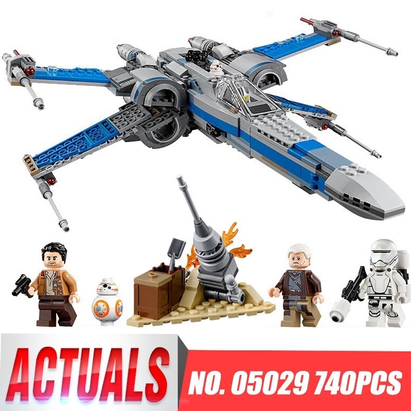 740PCS 05029 05004 Rebel X-wing fighter Building blocks75149 75102
