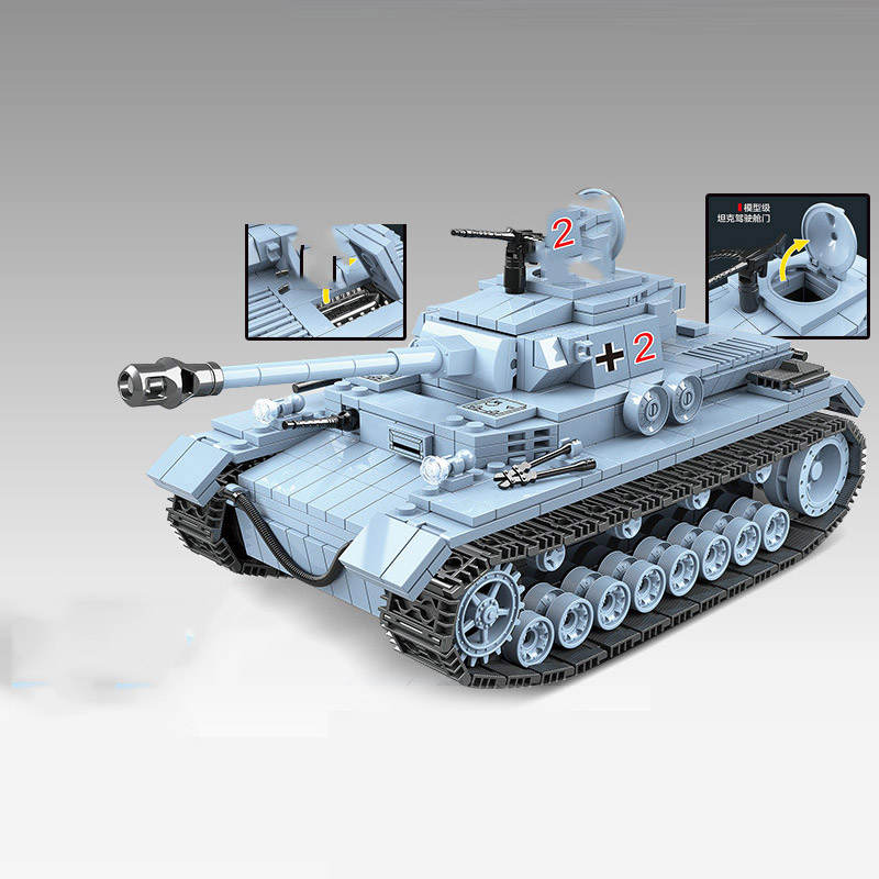 Germany Ww2 Tiger Tank Sets World War 1 2 Model Building Blocks Engine