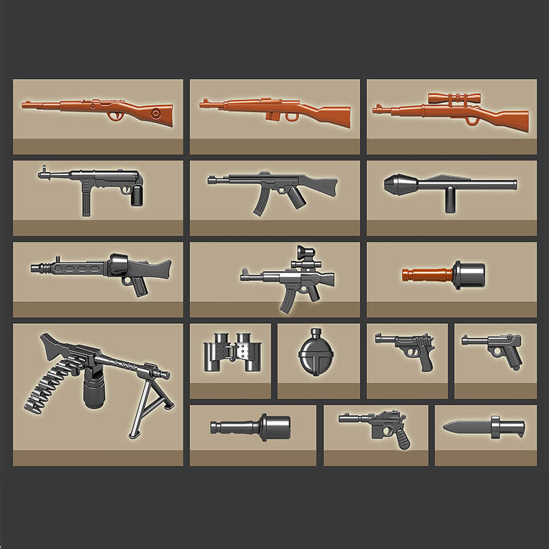 World War II 2 Military Germany Tiger Tank 131 UK Model Soldier Vehicle Building Blocks WW2