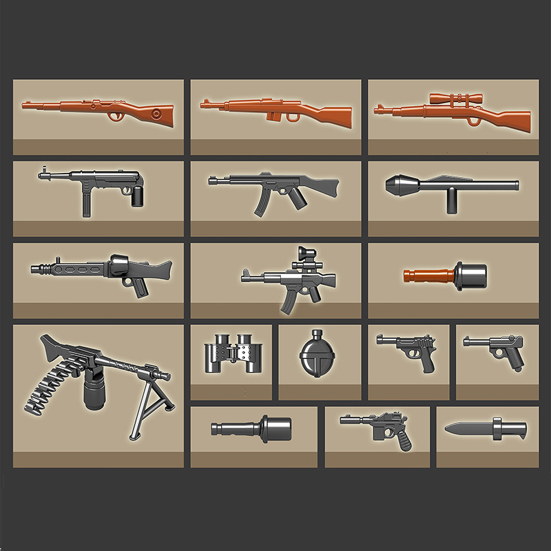 World War II 2 Military Germany Tiger Tank 131 UK Model Soldier Vehicle Building Blocks WW2