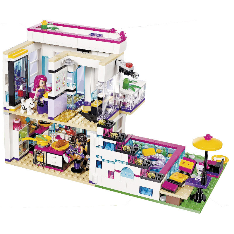 760pcs Pop Star House Building Block Compatible 41135 Friends