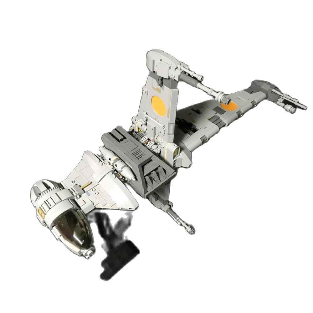MOC 05045 18137 B-Wing Fighterstar X-Wing Fighter Minifig Scale Spaceship Intercepter Fighter Building Blocks Toys Child Gifts