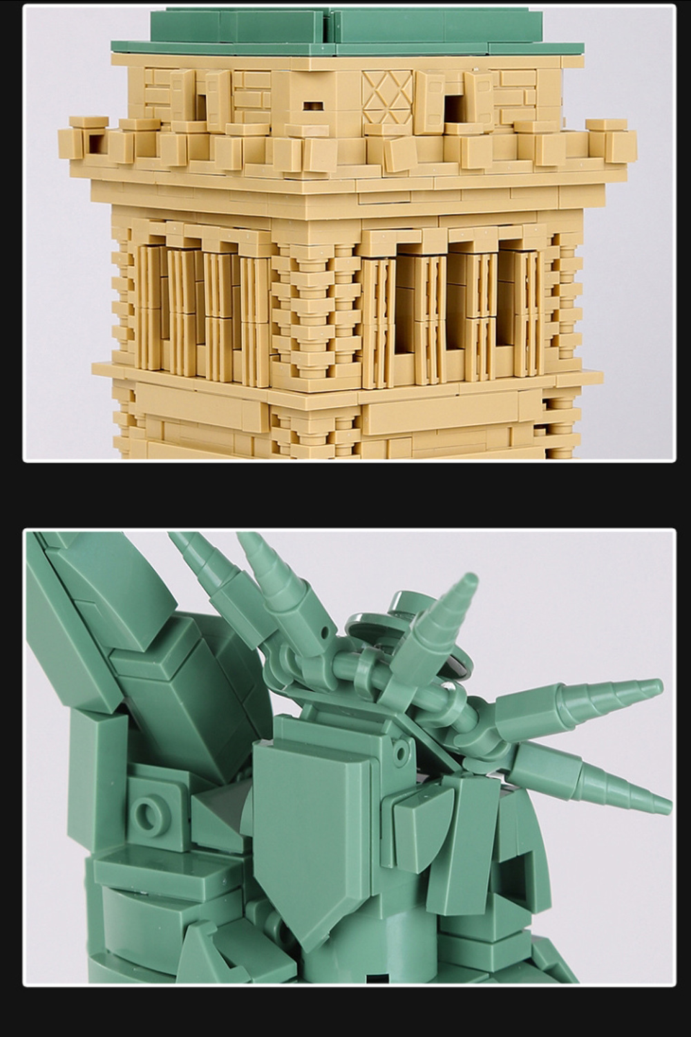 5227 Architecture series the Statue of Liberty Model Building Blocks set classic MOC streetview