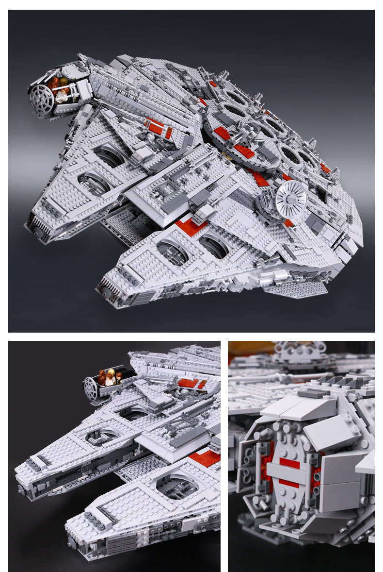 05033 Building Blocks Sets Large UCS Star Model Falcon Toys Kids Wars 5382PCS Christmas Birthday Gift Toy for Children