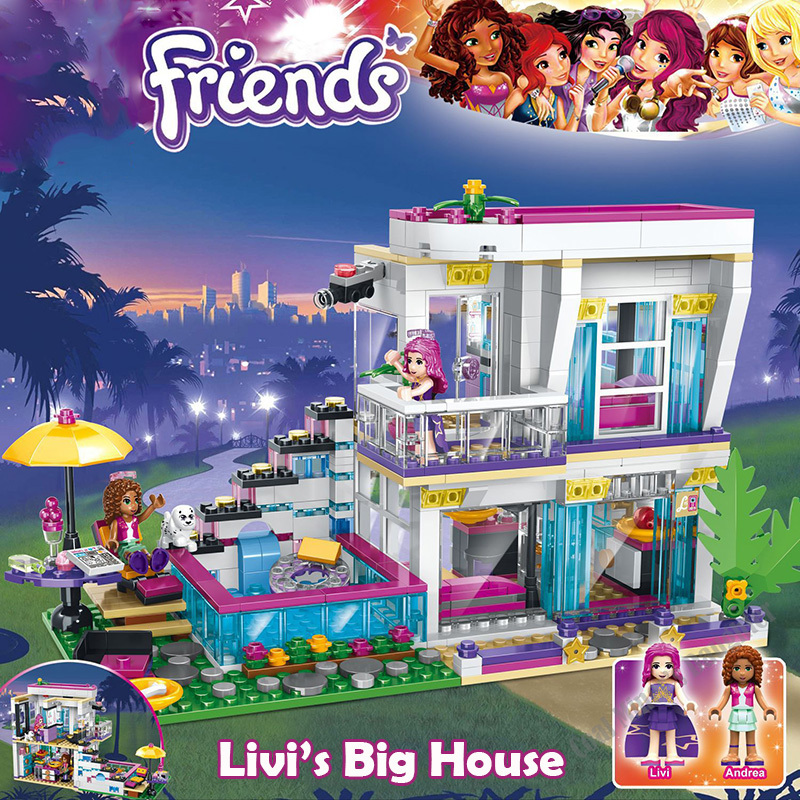 760pcs Pop Star House Building Block Compatible 41135 Friends