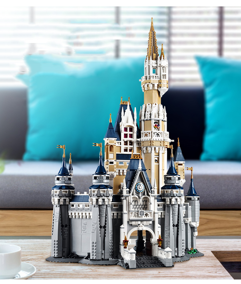 4080PCS Cinderella Princess Castle Model Building Blocks 71040 16008 83008