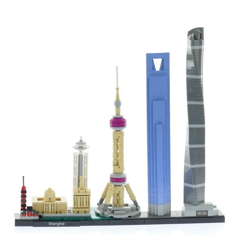 17009  Architecture Series 21039 Shanghai Set Model Building Blocks