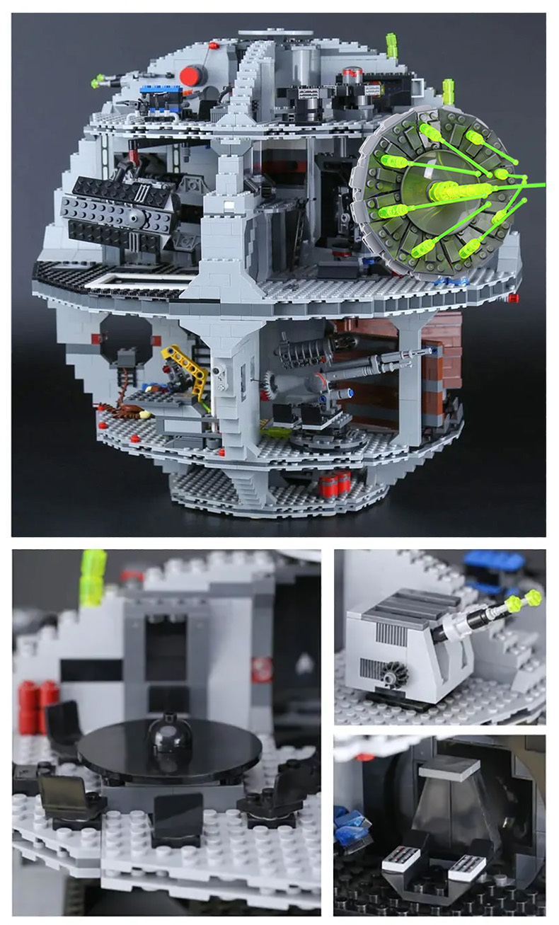 With 25 MINI Figures DS-1 Platform Death Star Plan Great Ultimate Weapon 19013 Building Blocks Bricks Toy Gift Compatible 75159
