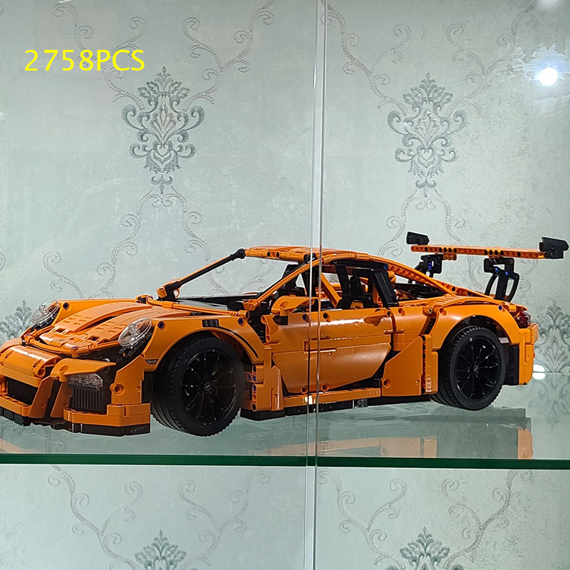 90089 2728Pcs High-tech Italian Super Race Car Model Building Block 42056 20001 3368B 3368C