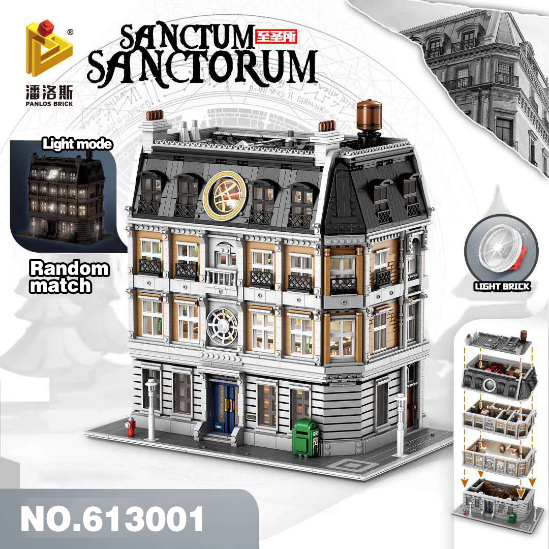 PANLOS 613001 MOC-30628  Doctor  Sanctorum Sanctum Showdown with Led 6564Pcs Building Blocks