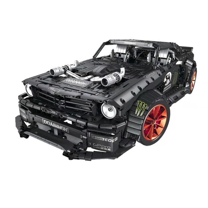 1:8 V2 23009 Freedom And Violence Ford Mustang Assembling Building Block 20102 MOC-22970