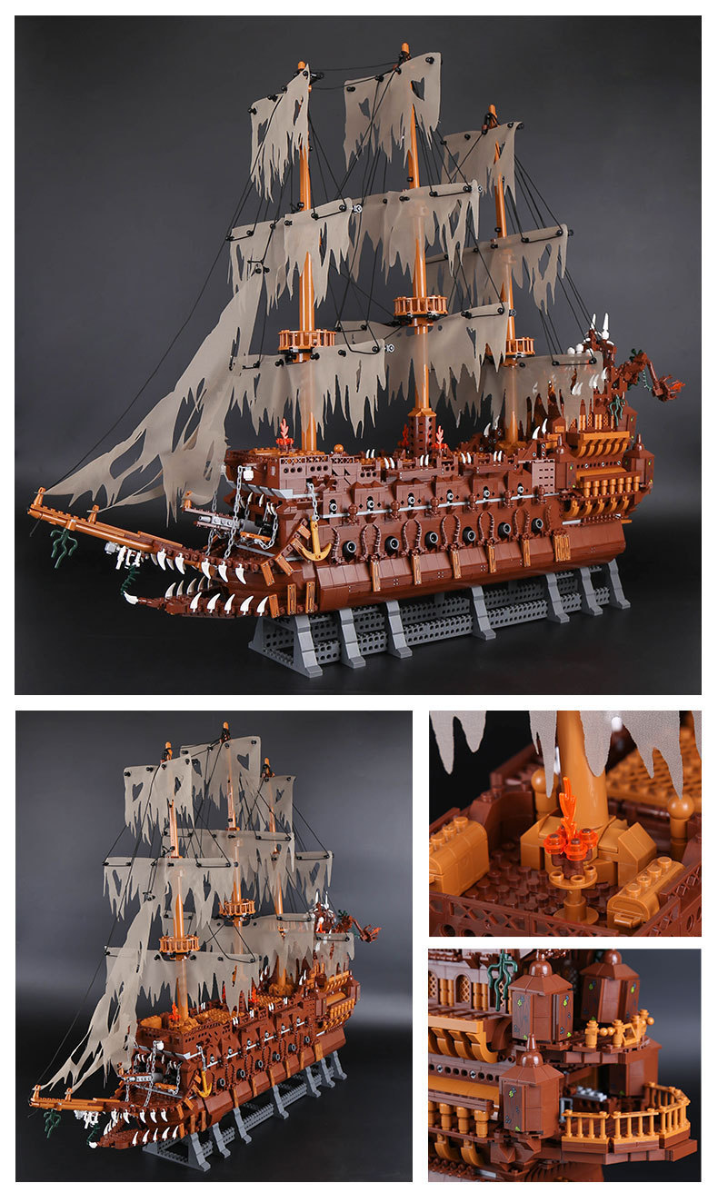 16016 Flying Dutchman Netherlands Ship Set Creator Pirates of The Caribbean Boat