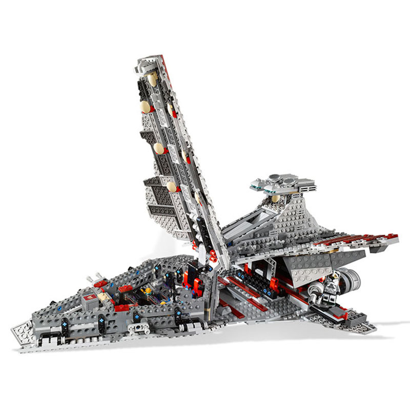 Stock Compatible 8039 Star Venator Set Republic Plan Attack Cruiser Model Bricks with Figures MOC Spaceship Building Blocks Toys