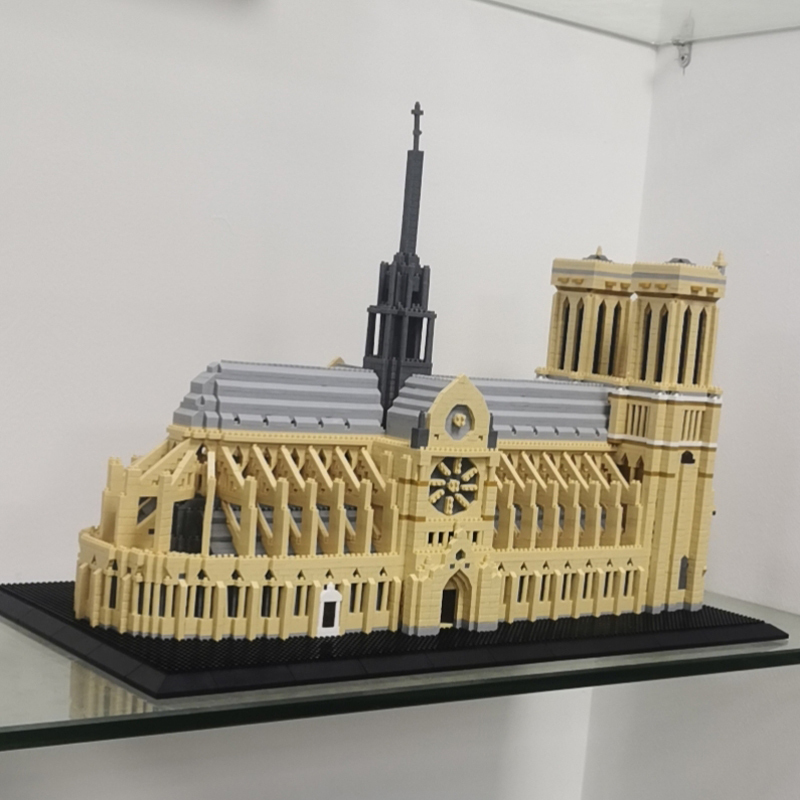 7380pcs+World Architecture Mini Building Blocks Notre-Dame DE Paris Model Church City bricks Toys For Children Gifts