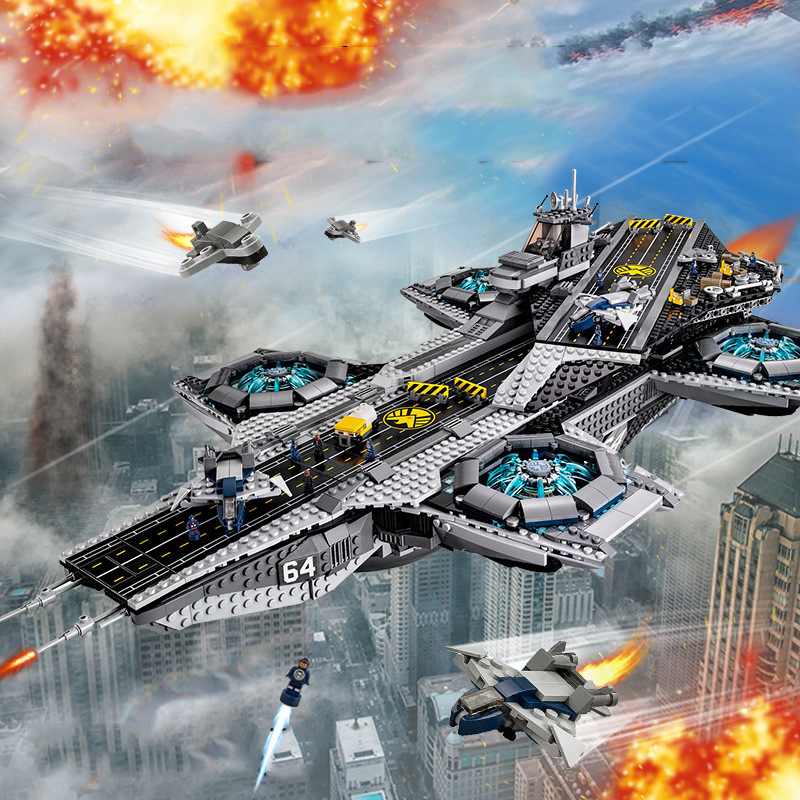 3057PCS The Shield Helicarrier 87025 Building Blocks Bricks 07043 76042