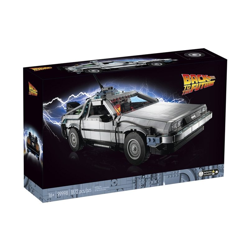 10300 DeLorean Back to the Future Time DMC-12 Machine Sport Car Building Blocks Fit Bricks Toys for Children Chritmas Gift Set