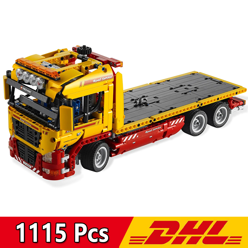 Flatbed Truck Building Blocks With Motor Set 8109 20021 18109