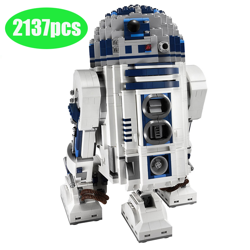 2137pcsStar Series Wars 10225 The R2 Robot Set D2 Out of Print  LepiningBuilding Blocks Toyswars Birthday Christmas Gifts