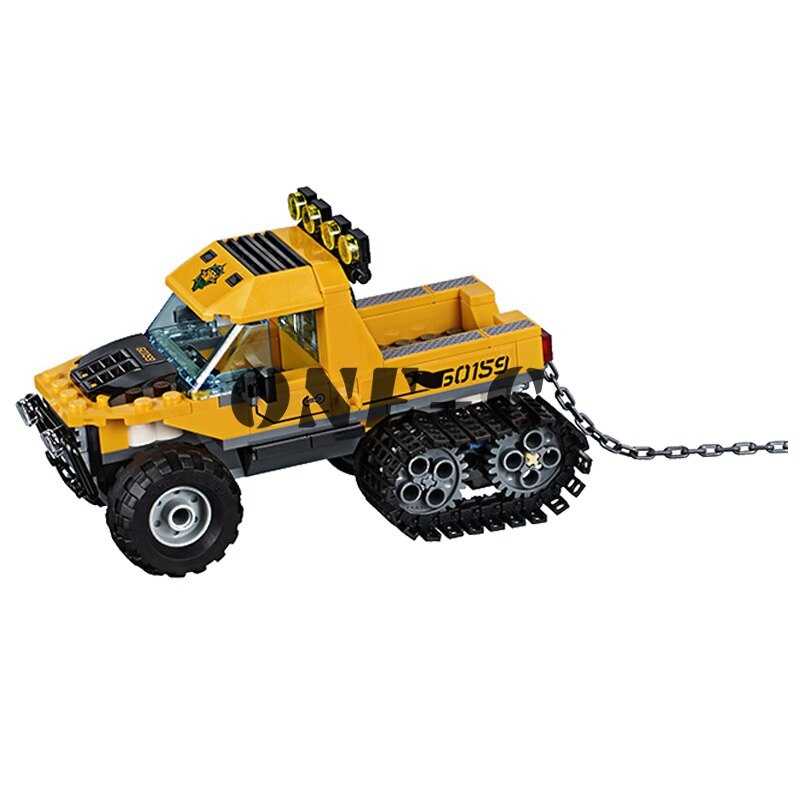 Building blocks 02064 Compatible lepining City series 60159 Jungle Halftrack Mission figures