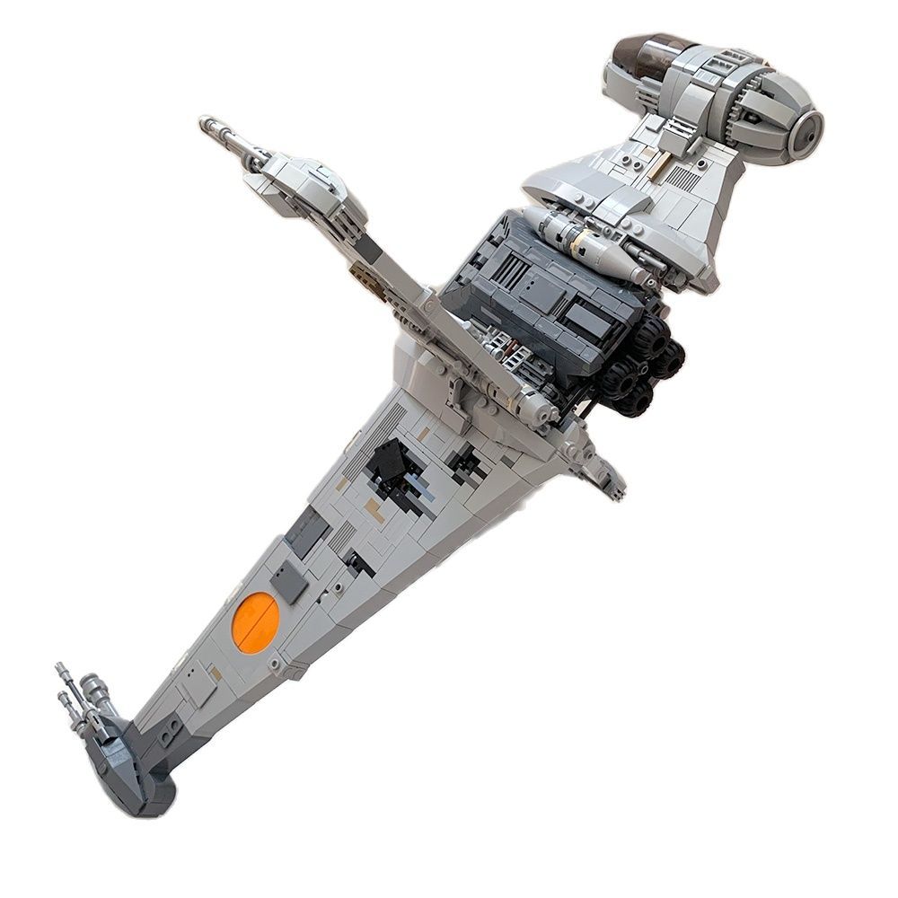 MOC 05045 18137 B-Wing Fighterstar X-Wing Fighter Minifig Scale Spaceship Intercepter Fighter Building Blocks Toys Child Gifts