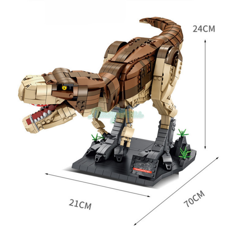 T. rex Rampage Panlos 611001 Dinosaur Tyrannosaurus Assembly Model Building Blocks 611001