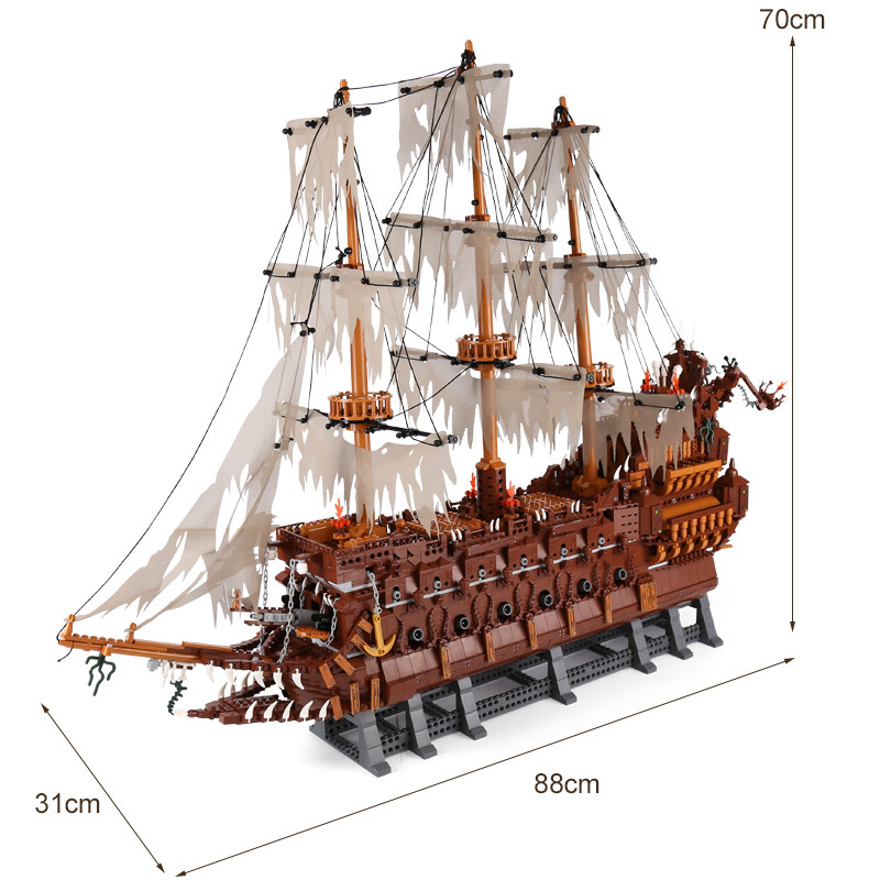 16016 Flying Dutchman Netherlands Ship Set Creator Pirates of The Caribbean Boat