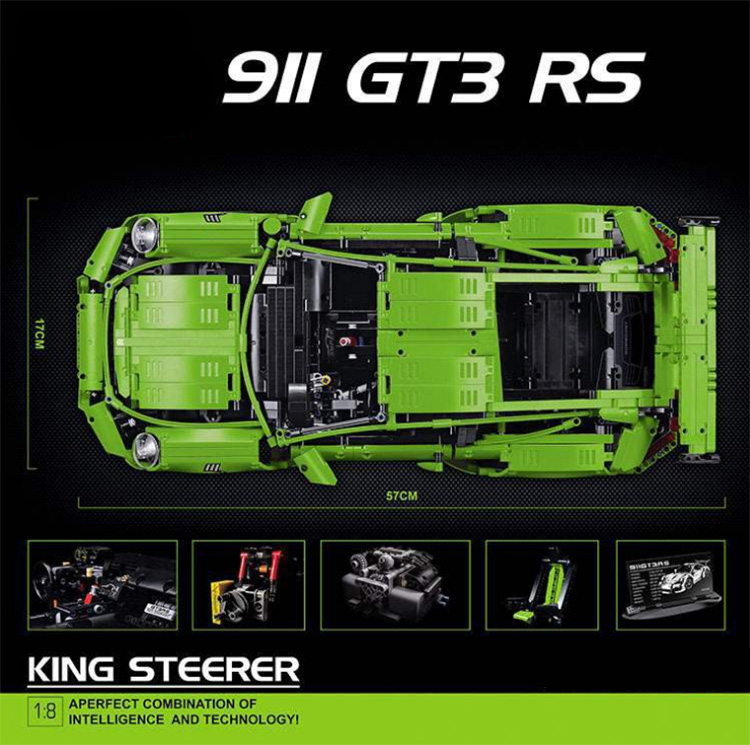 90089 2728Pcs High-tech Italian Super Race Car Model Building Block 42056 20001 3368B 3368C