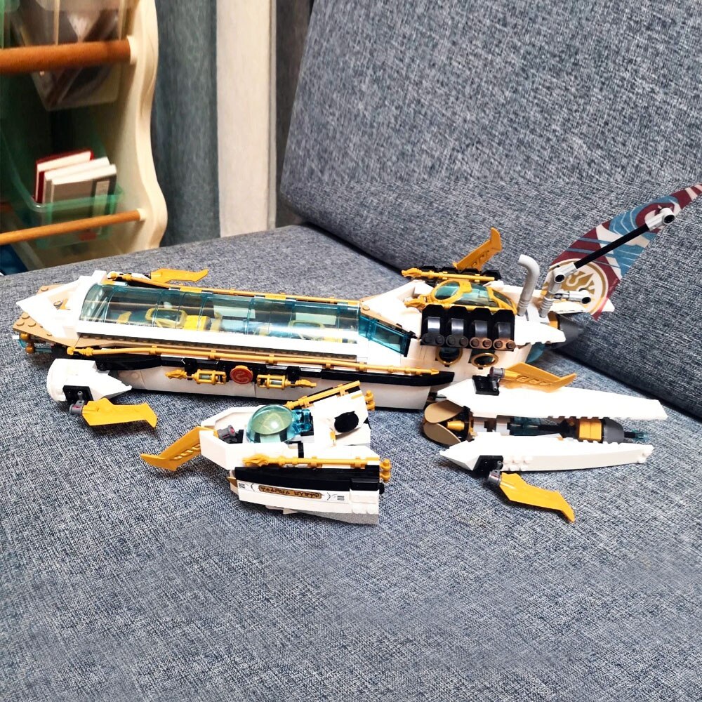 In Stock Hydro Bounty Ship Building Blocks Bricks Submarine Model Undersea Boat Christmas Birthday Toy Gifts Compatible 71756