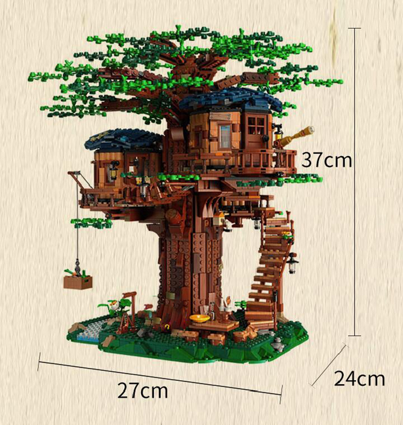 3117 PCS Tree House The Biggest Building Blocks 6007  21318