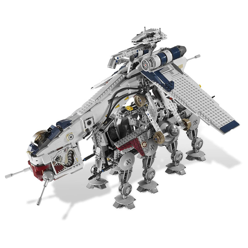Republic Dropship With AT-OT Building Blocks 05053 10195