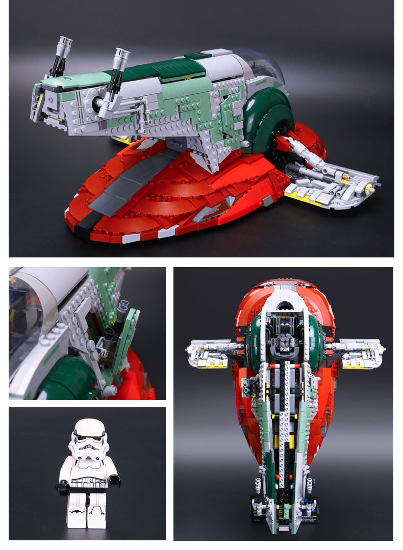 05037 Slave I Gunship Building Blocks Brick Birthday Chirstmas Gift model kit Toy 1996PCS