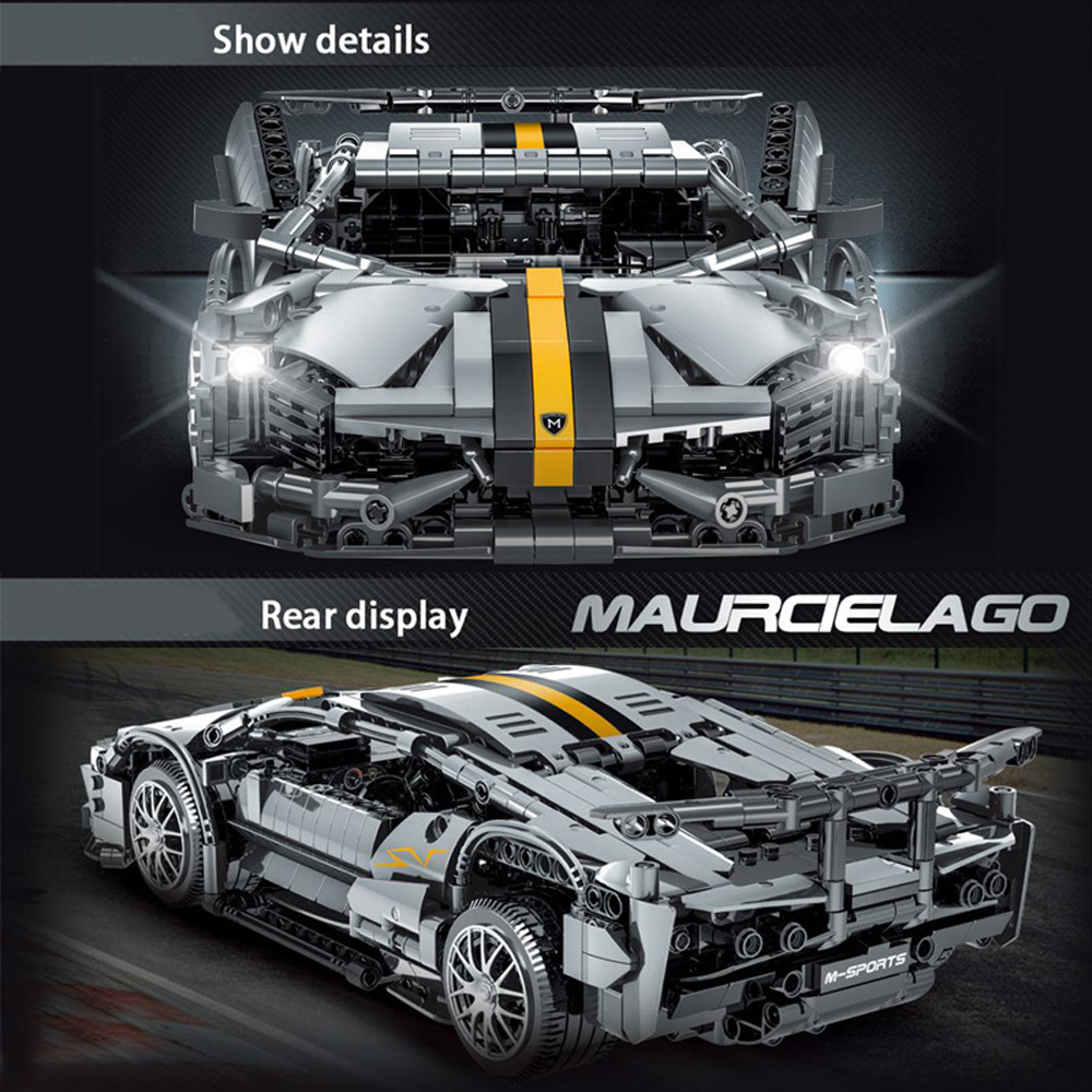 Creative Expert 023015 1337pc High-tech 488 RSR Formula Racing Car Moc Modular brick