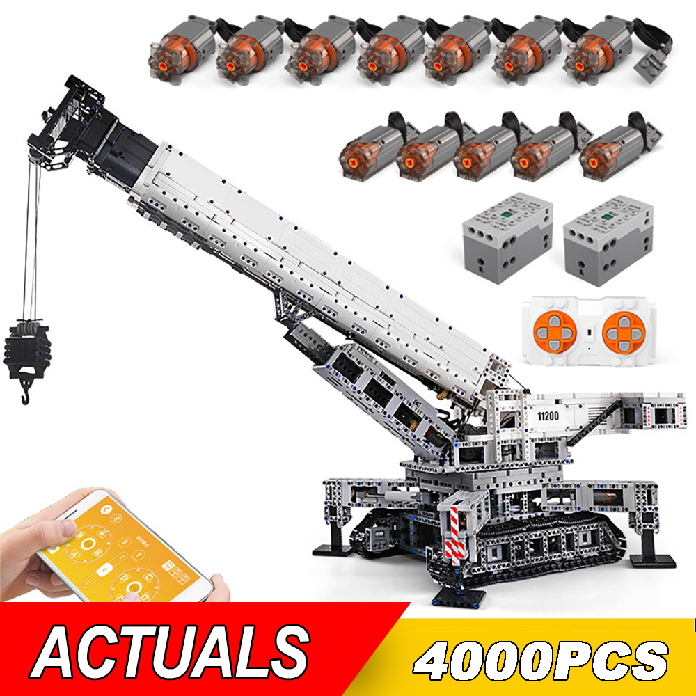 Mould King 17002 APP Remote Controll LIEBHERRS LTM 11200 Excavator Crane Truck MOC-20920 Building Blocks Kids Birthday Toy Gifts