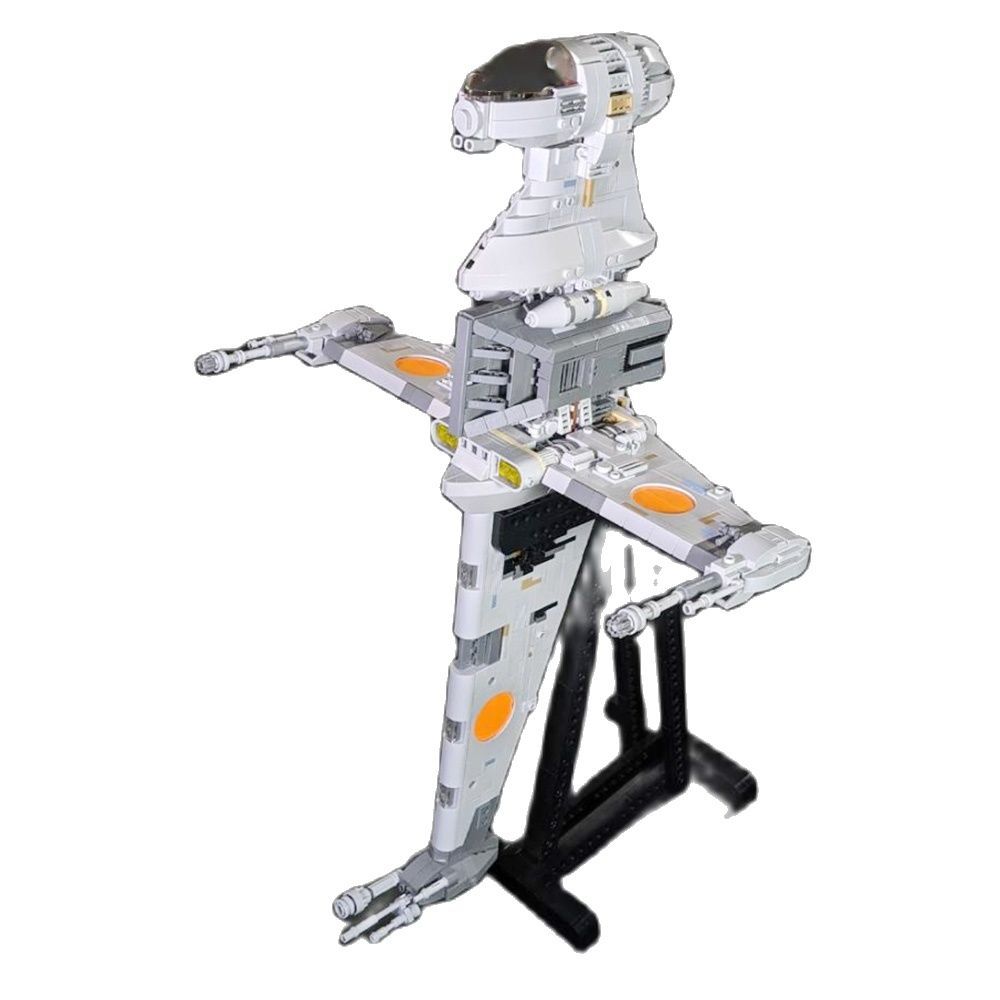MOC 05045 18137 B-Wing Fighterstar X-Wing Fighter Minifig Scale Spaceship Intercepter Fighter Building Blocks Toys Child Gifts