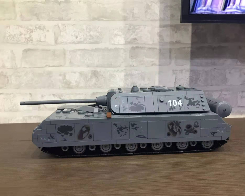 628009 German Panzer VIII Maus Military No. 8 Mouse Type Heavy Tank SWAT Model 2127PCS Building Blocks