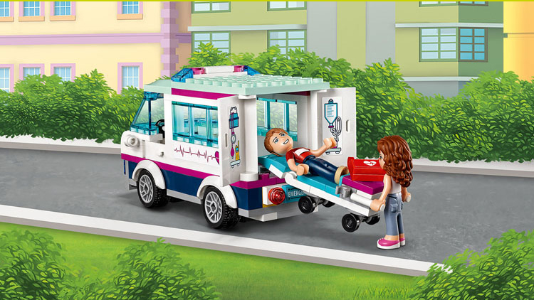 Friends City Heartlake Hospital Ambulance Block Set Princess Undersea Palace 41318 86021