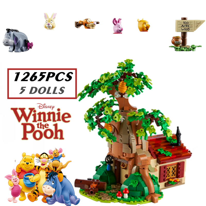 21326 Disney 1265PCS Winnie The Pooh Tree House Bear Building Blocks 7178 61326