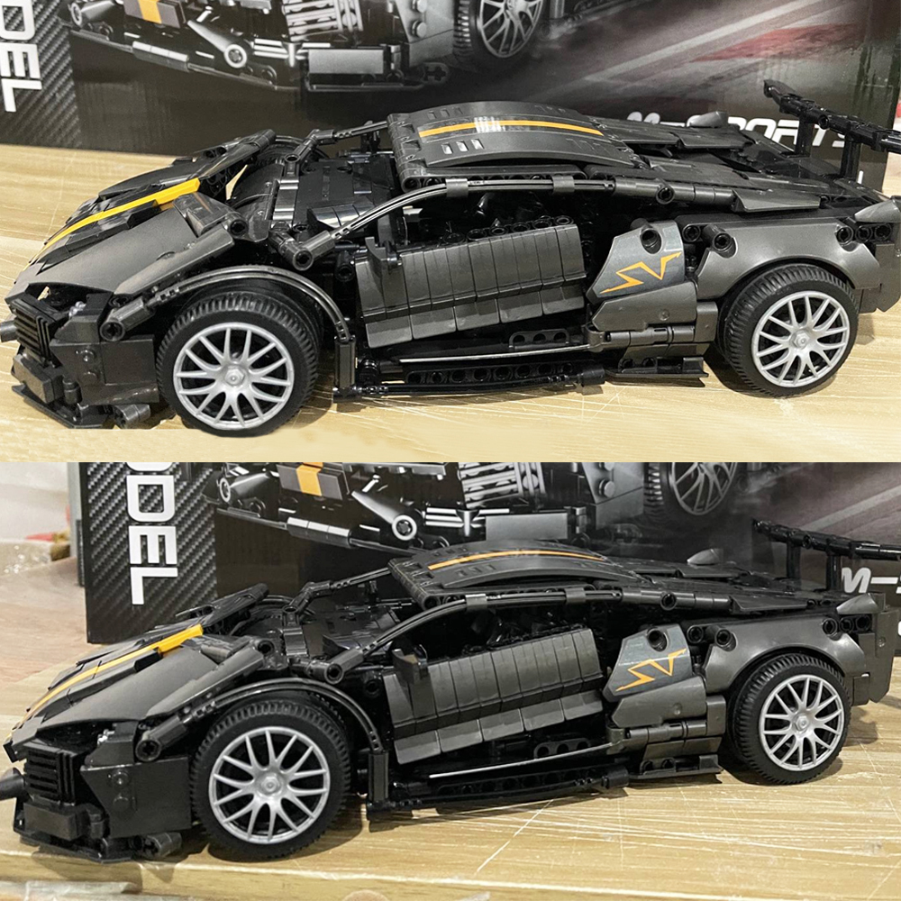 Creative Expert 023015 1337pc High-tech 488 RSR Formula Racing Car Moc Modular brick