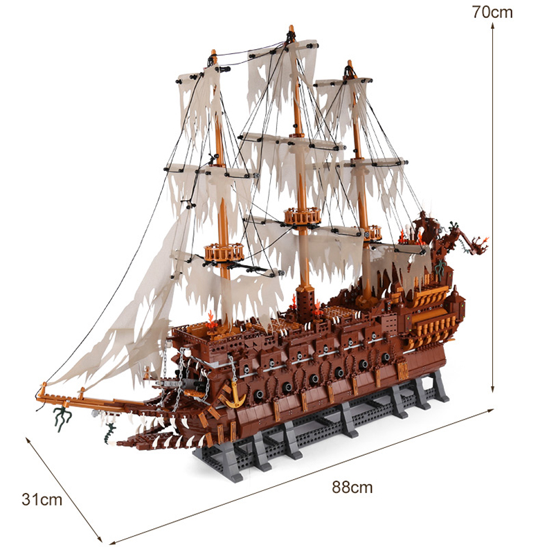 16016 Flying Dutchman Netherlands Ship Set Creator Pirates of The Caribbean Boat