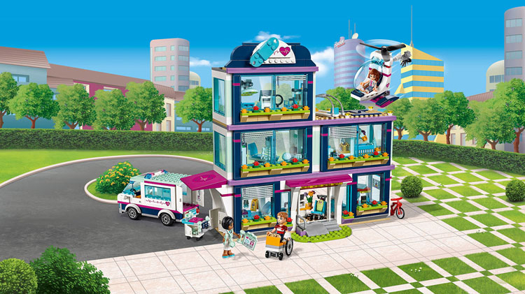 Friends City Heartlake Hospital Ambulance Block Set Princess Undersea Palace 41318 86021