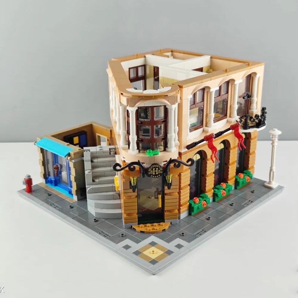 Creative Expert 10297 Boutique Hotel Model Modular Houses Building Blocks Bricks Toys for Children Adults Anniversary Gifts