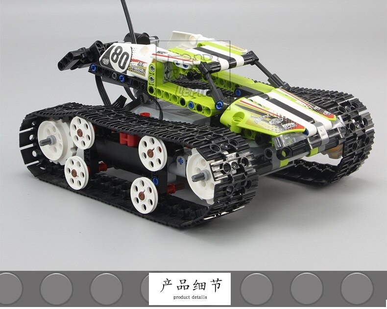 20033 Science And Technology Series RC Remote Control Crawler Off-road Race Car Fight Inserted Assembled Building Blocks Educati