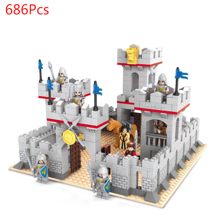 1023 Lion king Castle Knights bricks DIY Military war Building Blocks