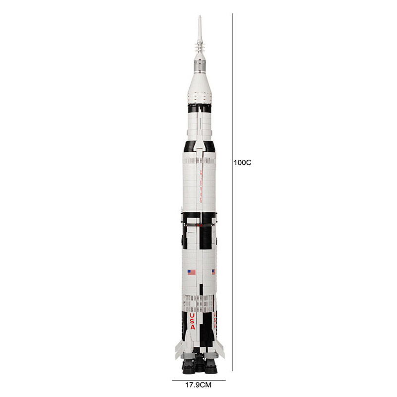 The Apollo Saturn V Launch Building Blocks 21309 10231 Rocket Space Launch 37003