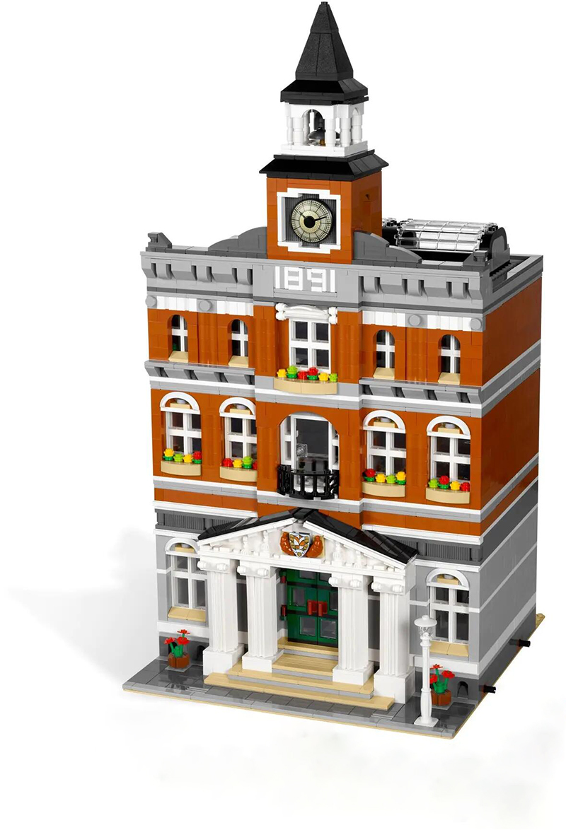 City Street View Series Town Hall Bricks Building Blocks 10224 15003 8