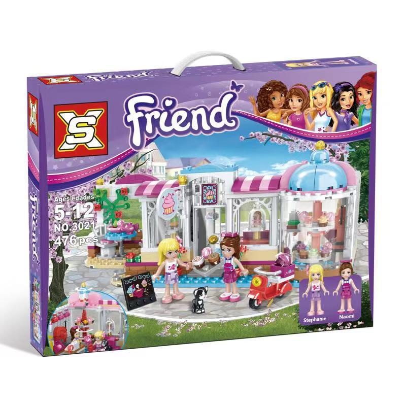 Double Elephant 3021 Assembled Children GIRL'S Series Heartlake Cake Coffee Shop 41119 01031