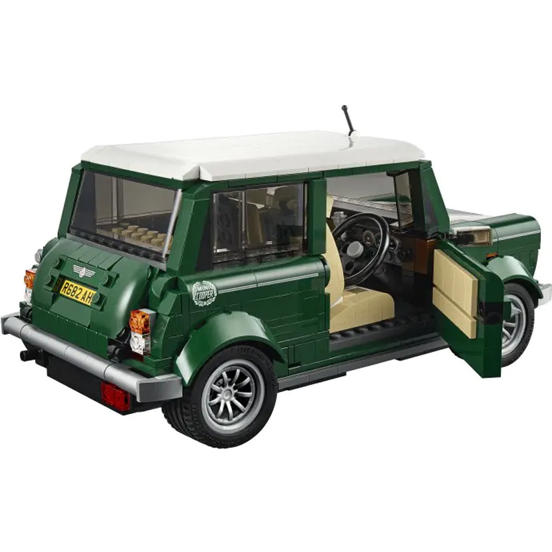 Mini Cooper 10242 Classic Green Car Model Building Blocks Car Vehicle Education 21002