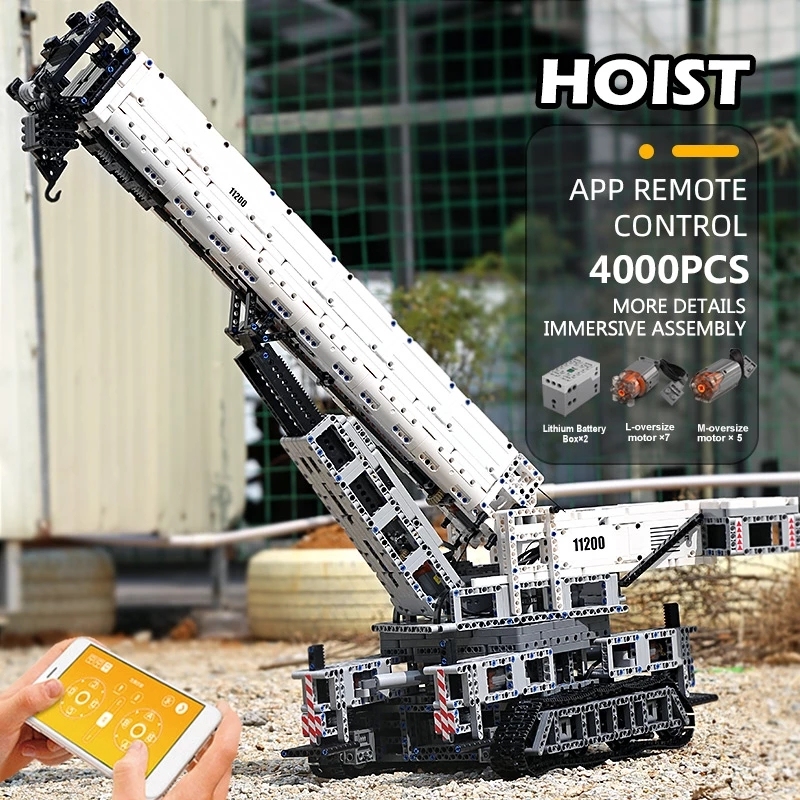 Mould King 17002 APP Remote Controll LIEBHERRS LTM 11200 Excavator Crane Truck MOC-20920 Building Blocks Kids Birthday Toy Gifts