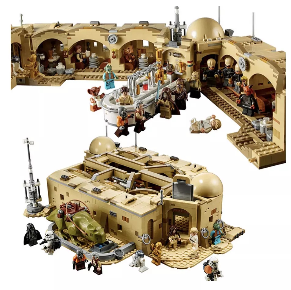 3187PCS New Star Mos Eisley Bistro Cantinaed 75290 Wars The Rise of Skywalker Building Blocks Star Series War Toys Children Gift